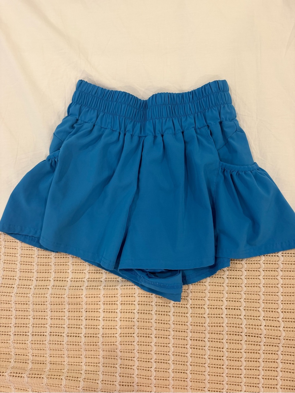 Love Tree Blue Athletic Shorts with Elastic Waistband